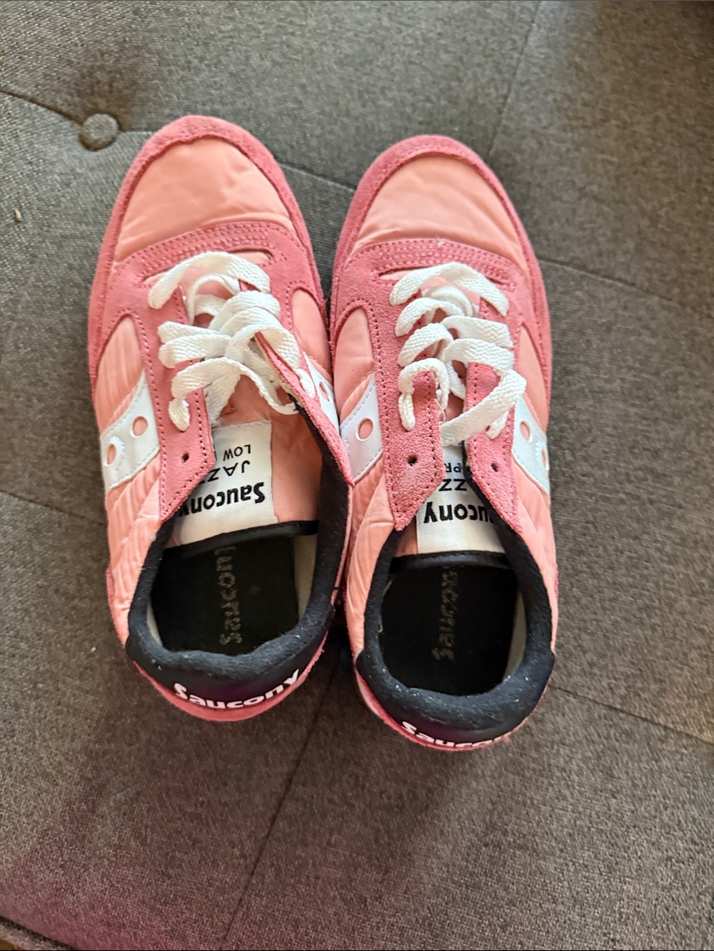 Saucony Kids Pink Low-Top Sneakers with White Accents